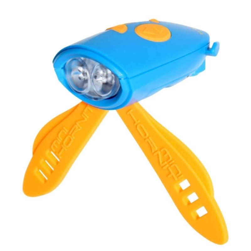 Svjetlo i zvono za bicikl Mini Hornit Blue/Orange