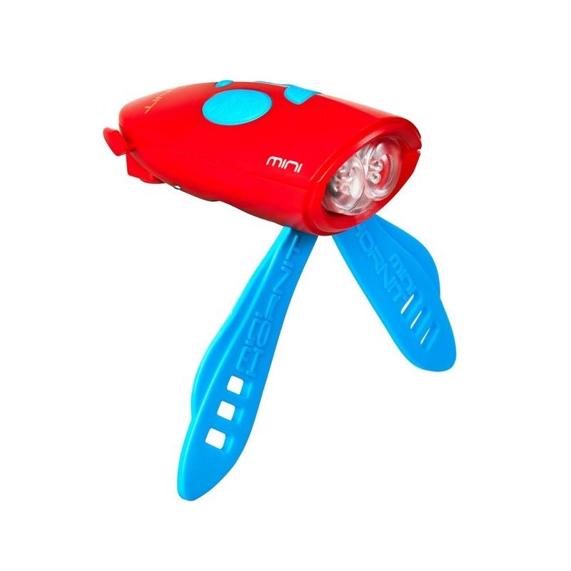 Svjetlo i zvono za bicikl Mini Hornit Red/Blue