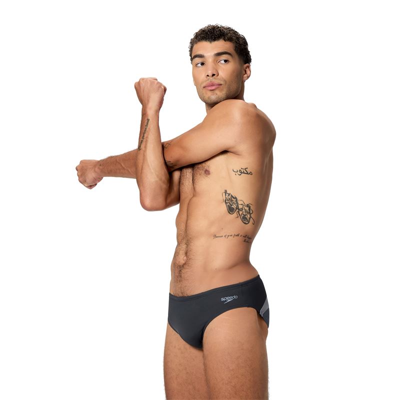Moške kopalke HYPERBOOM BRIEF BLK/GRY
