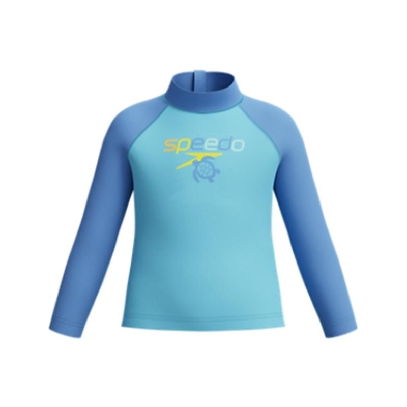 Otroška zaščitna majica L/S PRINT RASH GUARD BLU