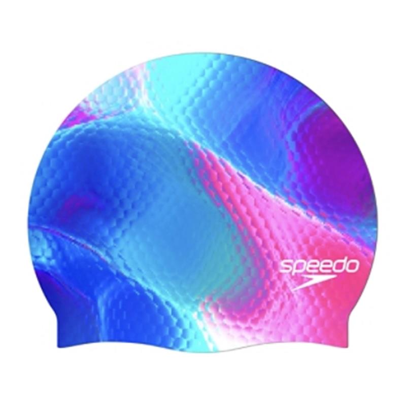 Plavalna kapa PRINT SILICONE LIGHT PURPLE/PURPLE