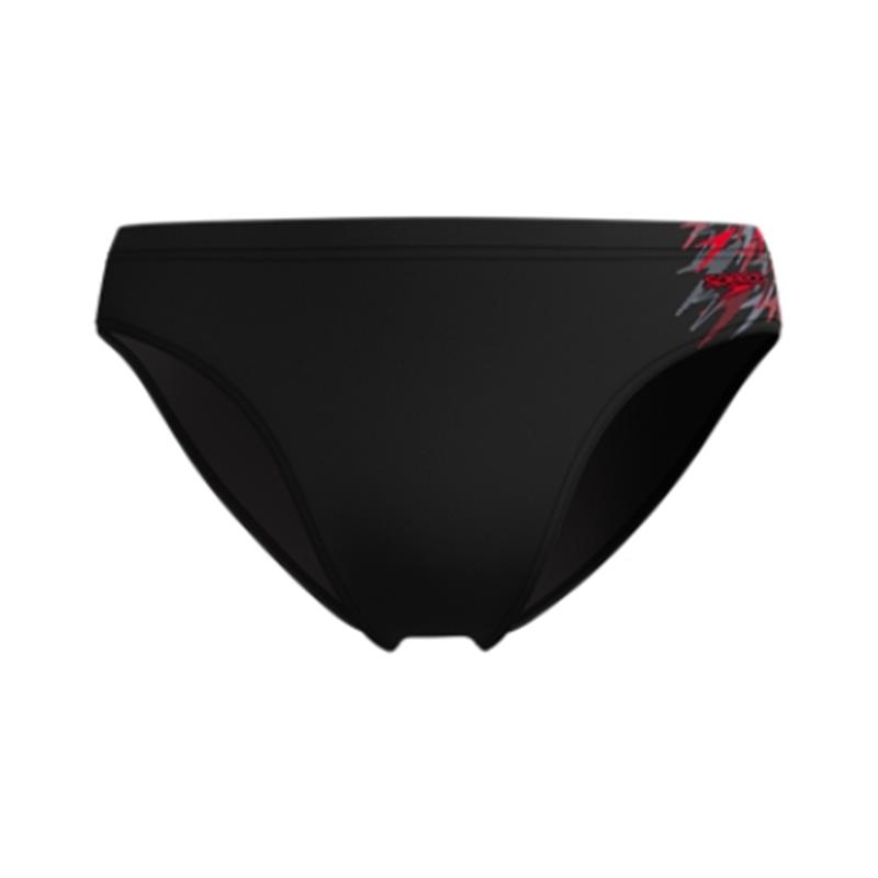 Moške kopalke MEDLY LOGO BRIEF 7CM BLK/RED