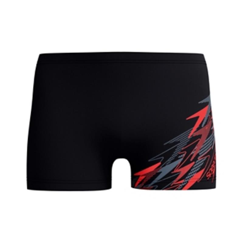 Moške kopalke MEDLEY LOGO AQUASHORT BLACK/RED
