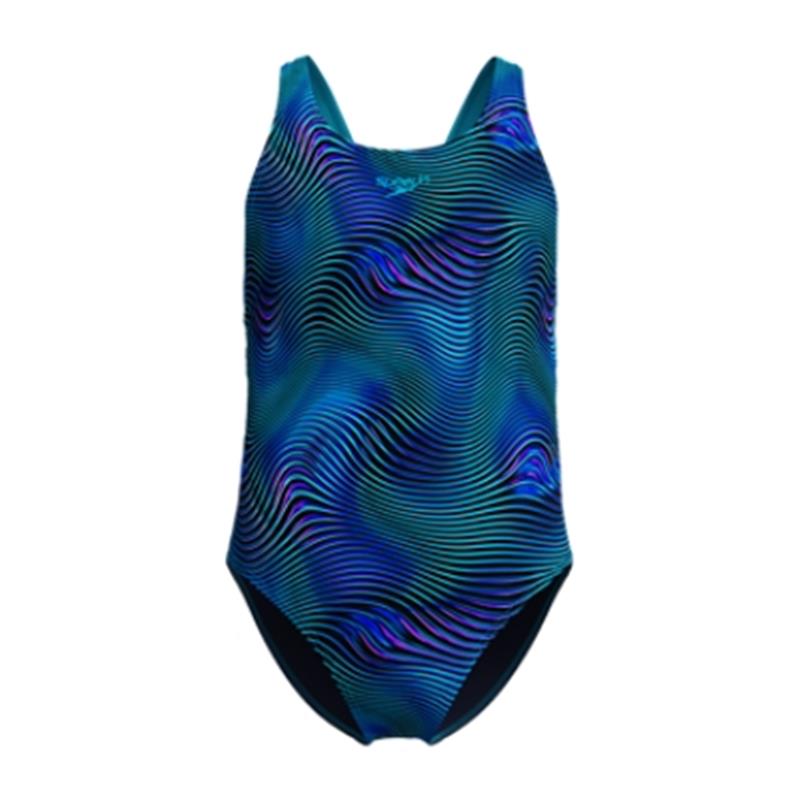 Otroške kopalke A/O PRINT LEADERBACK 1PC BLU/DKBLU