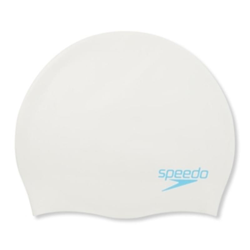 Otroška plavalna kapa JUNIOR SILICONE CAP WHITE/BLUE