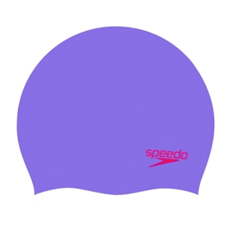 Otroška plavalna kapa MOULDED SILC CAP JU PURPLE/RED