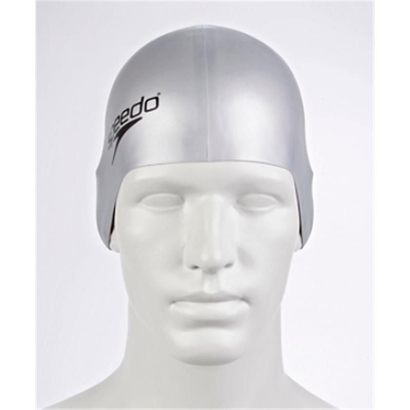 Plavalna kapa FLAT SILICONE CAP AU SILVER