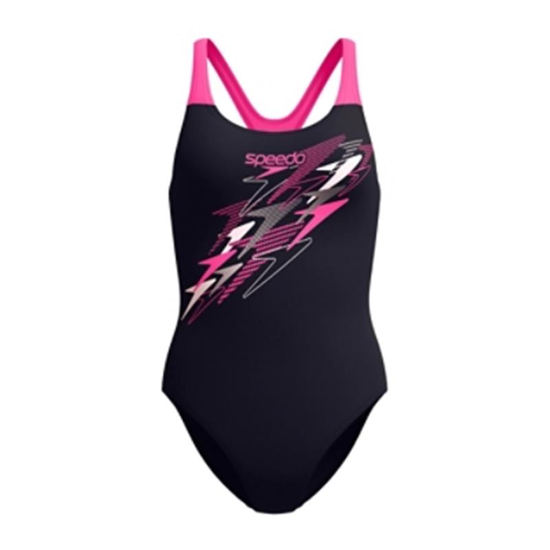 Ženske kopalke MEDLEY LOGO MEDALIST ONE PIECE BLACK/PINK