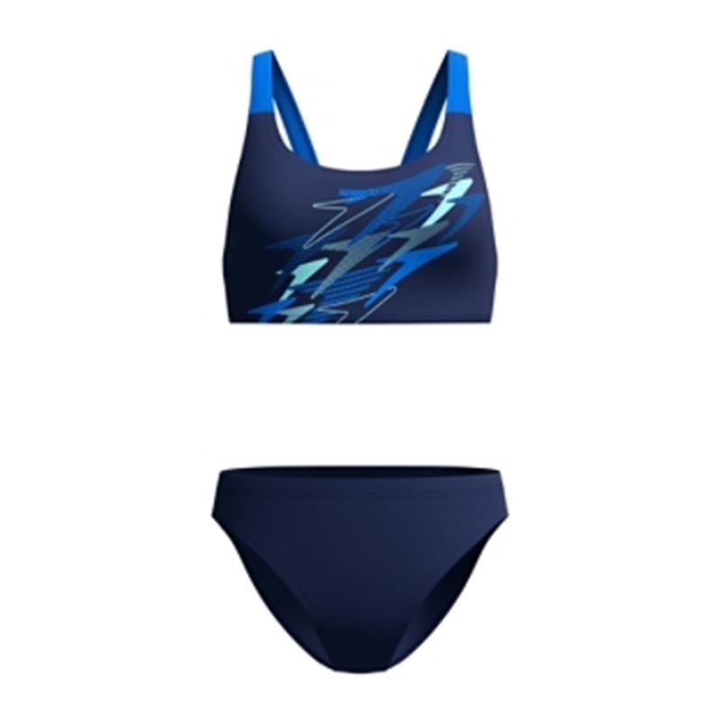 Ženske kopalke MEDLEY LOGO LEADERBACK 2PC NAVY/BLUE