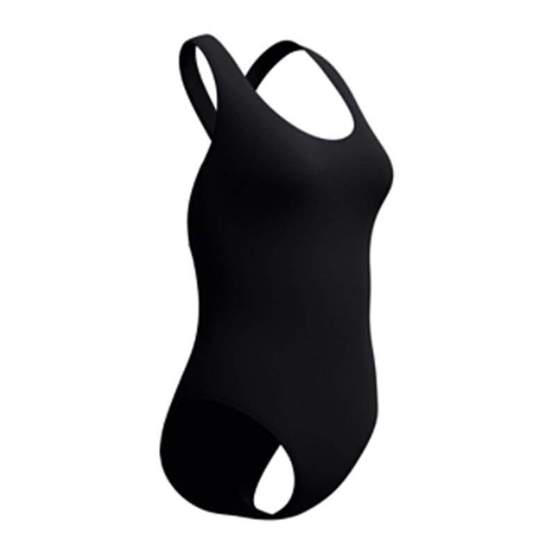 Ženske kopalke SOLID SCOOP NECK ONE PIECE BLACK