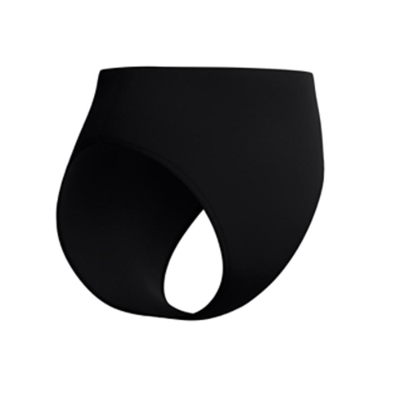 Ženske spodnji del kopalk SLD CHEEKY HIGH WAIST BOTTOM BLACK