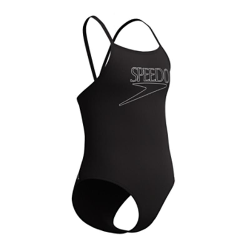 Otroške kopalke END+ LOGO THINSTRAP ONE PIECE BLACK