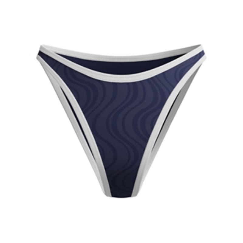 Ženske spodnji del kopalk TEXTURE SCOOP BIKINI BOTTOM NAVY/W