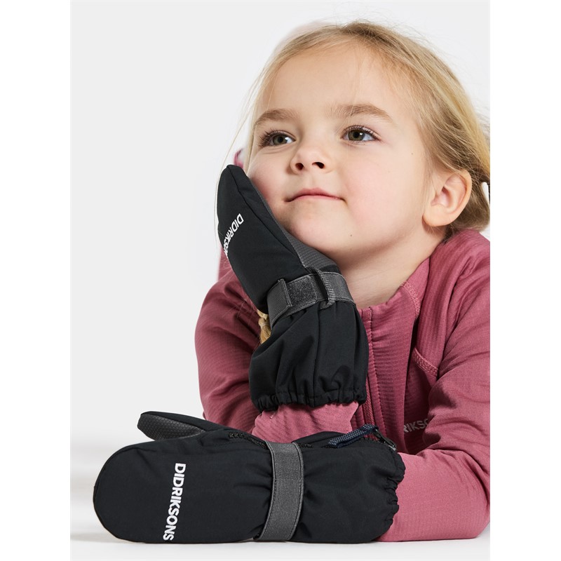 Otroške rokavice BIGGLES ZIP MITTEN 9 Black