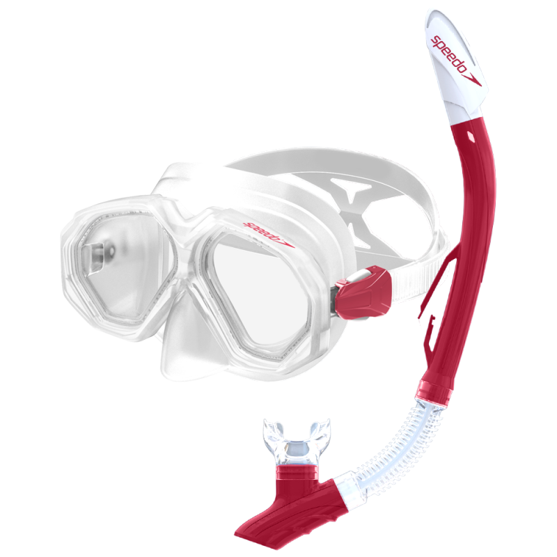 Set za ronjenje SPEEDO LEISURE AU DUAL LENS COMBO CLEAR/R