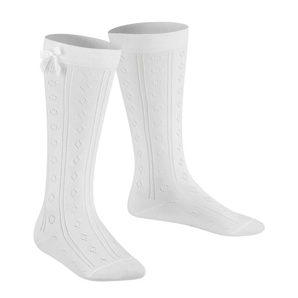 Dječje čarape FALKE Ajour KH white