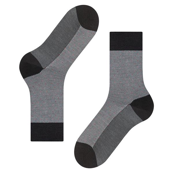 Čarape FALKE Sensitive Herringbone Men SO black