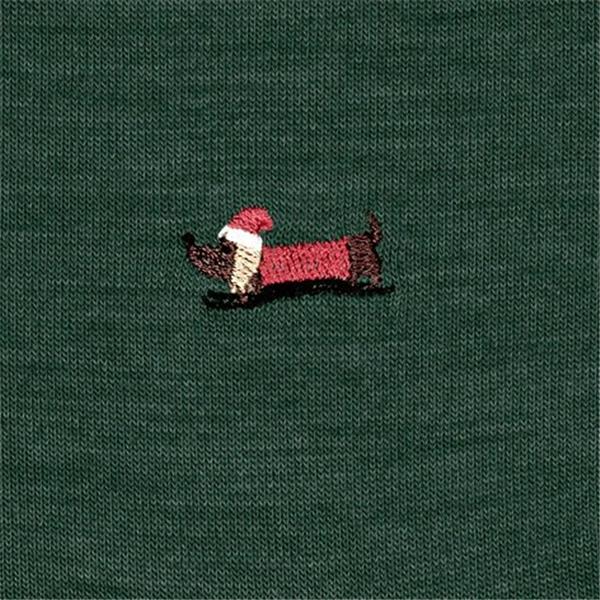 Nogavice FALKE Airport X-Mas Dachshund Men Socks hunter gree