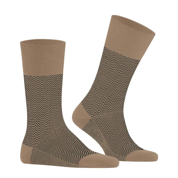 Nogavice FALKE Airport Herringstripe Men Socks camel