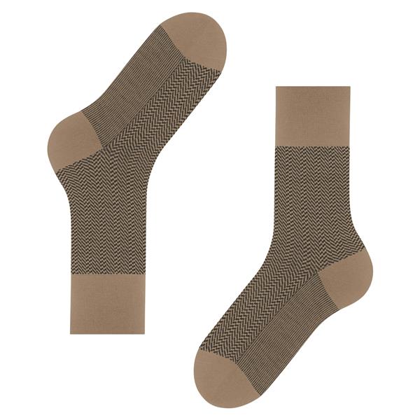 Nogavice FALKE Airport Herringstripe Men Socks camel