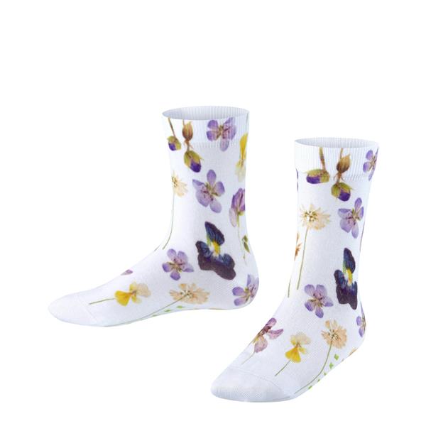 Dječje čarape FALKE Summer Flower Print SO white