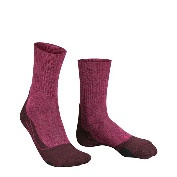 Nogavice FALKE TK2 Explore Wool Women Trekking Socks burgund