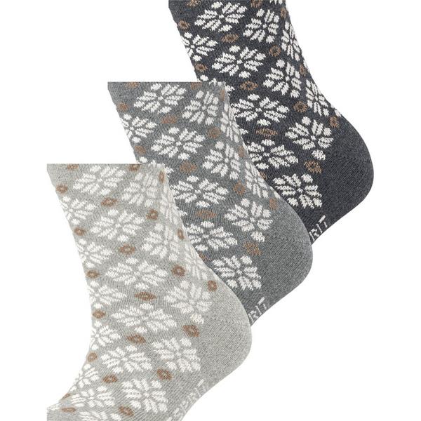Ženske čarape Esprit Norwegian 3-Pack Women SO sort