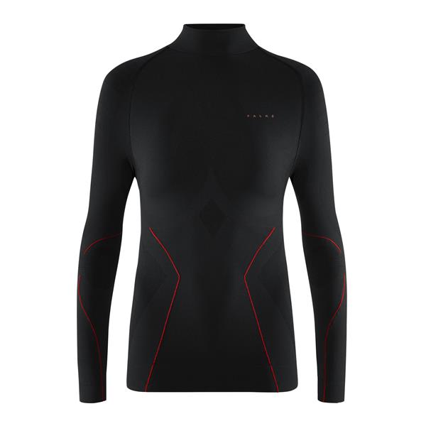 Ženska majica FALKE MW Longsleeved Shirt Turtleneck w black-