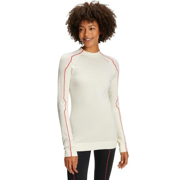 Ženska majica FALKE Trend W LS Shirt Wool-Tech offwhite-neon