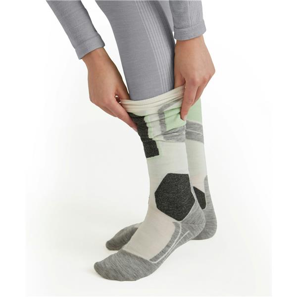 Žensko spodnje perilo FALKE Tights Wool-Tech grey-heather