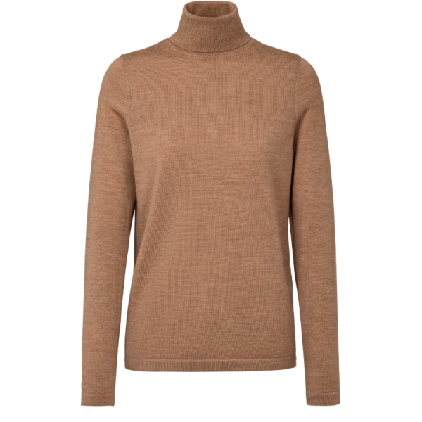Ženski pulover FAV Merino X-Fine Roll Neck w camel