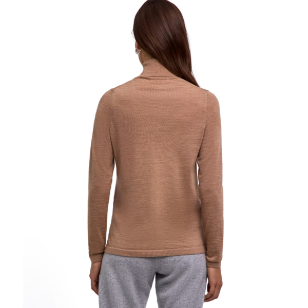 Ženski pulover FAV Merino X-Fine Roll Neck w camel