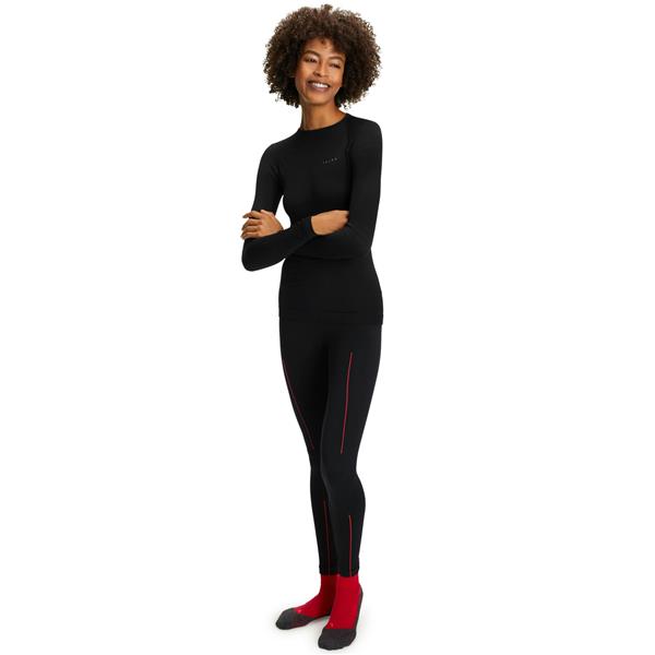 Ženske tajice FALKE W Long Tights w black-fuego