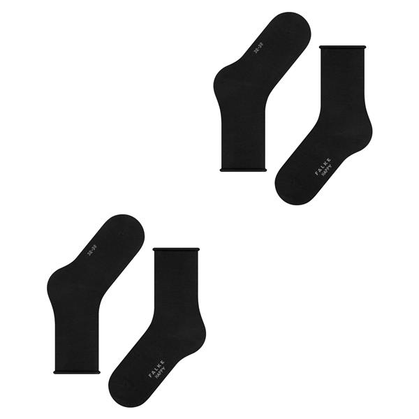 Nogavice FALKE Happy 2-Pack Women Socks black