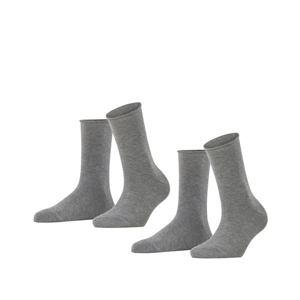 Nogavice FALKE Happy 2-Pack Women Socks light greymel.