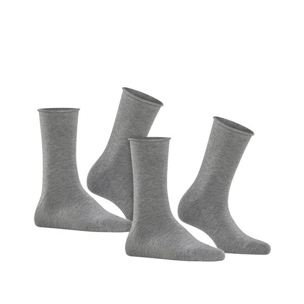 Nogavice FALKE Happy 2-Pack Women Socks light greymel.