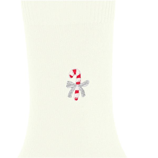 Nogavice FALKE Cosy Wool Candy Cane Women Socks off-white