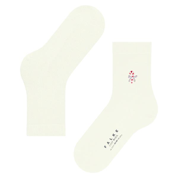 Nogavice FALKE Cosy Wool Candy Cane Women Socks off-white