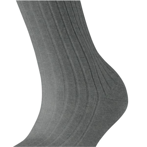Nogavice FALKE Cotton Rib Women Socks light greymel.