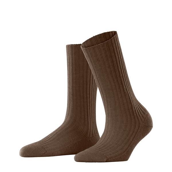 Nogavice FALKE Cosy Wool Boot Women Boot Socks cappucino