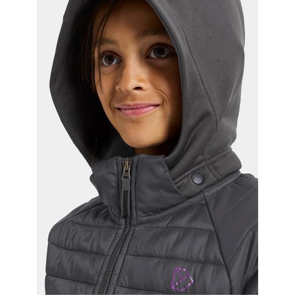 Dječja jakna NEJLIKA KIDS FZ Coal black