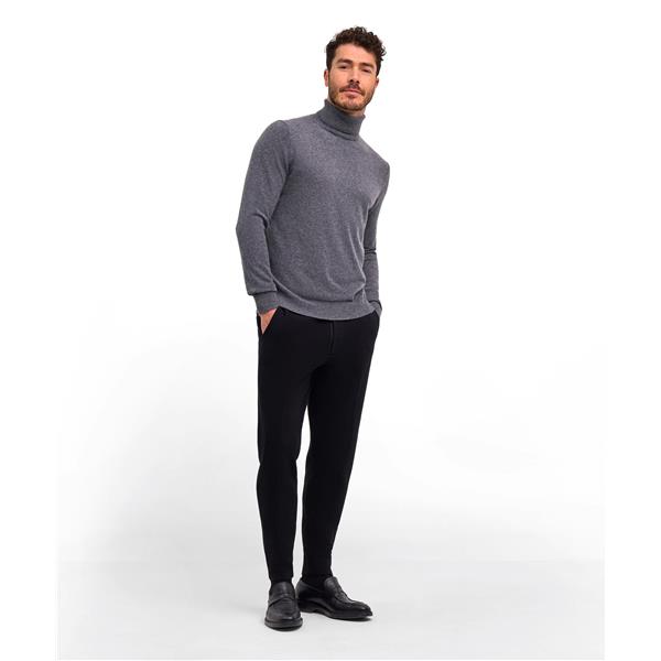Moški pulover FALKE Pure Cashmere Pullover dark grey -heathe