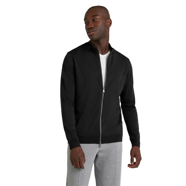 Muški pulover FAV Merino X-Fine Zip Jacket m crna