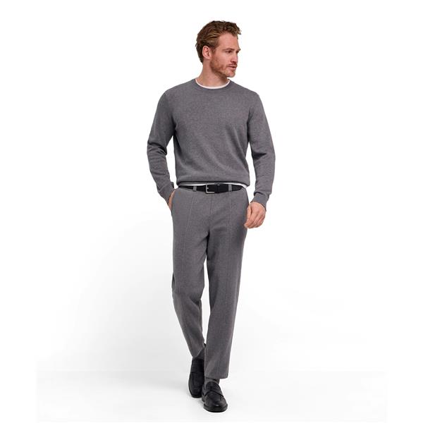 Moški pulover FALKE Pure Cotton Pullover light greymel.
