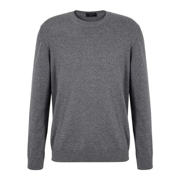 Moški pulover FALKE Pure Cotton Pullover light greymel.