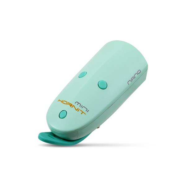 Svjetlo i zvono za bicikl Mini Hornit NANO mint green