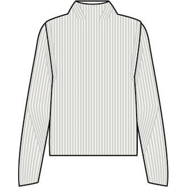 Ženski pulover SEL Ribbed Lambswool Mock Neck w off-white