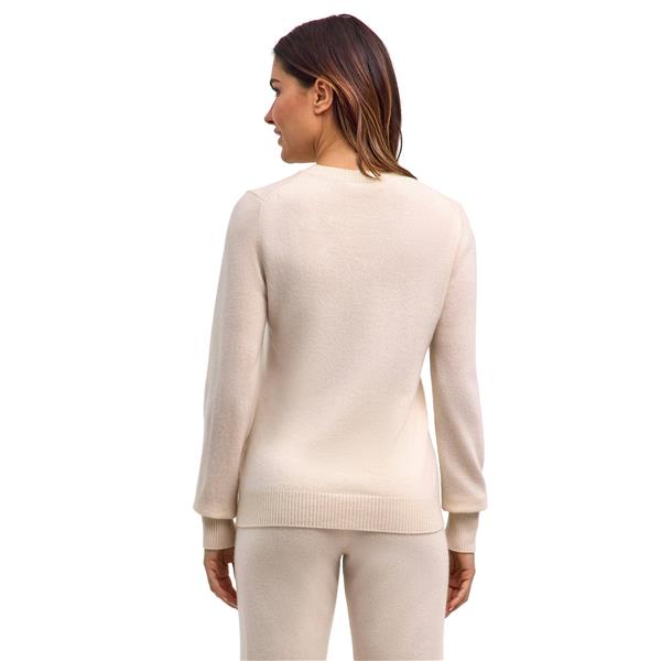 Ženski pulover FALKE Pure Cashmere Pullover off-white