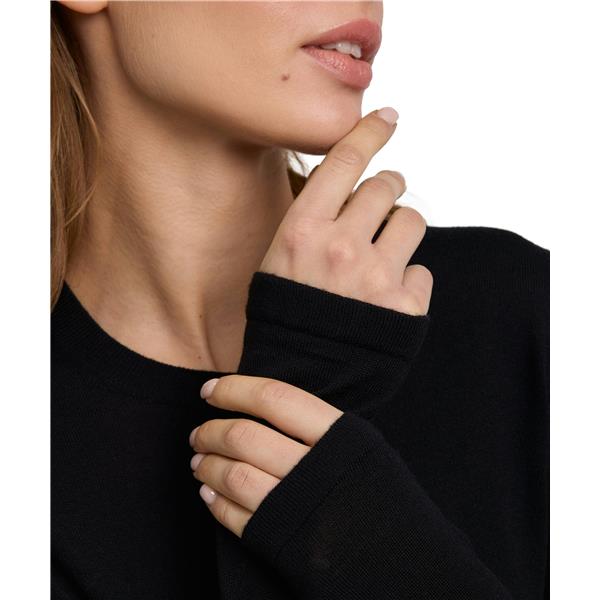 Ženski pulover FAV Merino X-fine Crew Neck w black