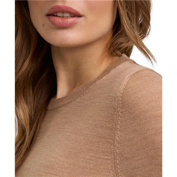 Ženski pulover FAV Merino X-fine Crew Neck w camel